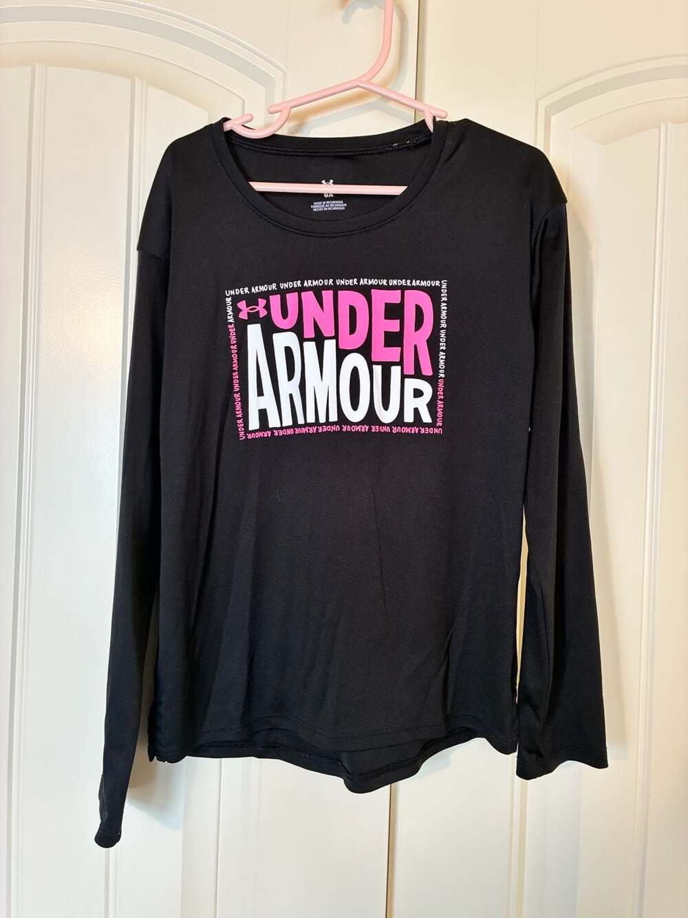 Under Armor Girls Long Sleeve Shirt Size Juniors Medium #0289